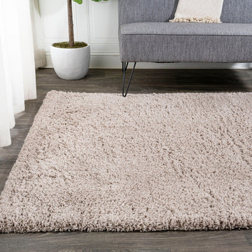 Groovy Solid Shag Area Rug